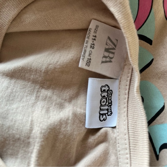 Zara × DreamWorks Good Luck Trolls Kids Long Sleeve Tee | Size 11-12 years - Picture 4 of 5